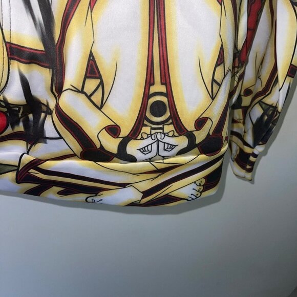 Waz Shop Mens Naruto Hoodie Jacket Size Small White Multicolor Pullover Pockets - Picture 7 of 10